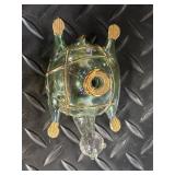 Glass Turtle Figurines - Hand Painted, Made in Japan