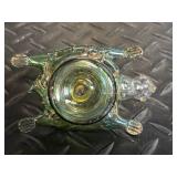 Glass Turtle Figurines - Hand Painted, Made in Japan