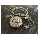 Turtle Charm Jewelry Set - Mosaic Glass Turtles & Silver Turtle Pendants with Chain
