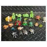 Assorted Mini Turtle Figurines - 40+ Plastic & Metal Turtles