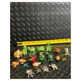 Assorted Mini Turtle Figurines - 40+ Plastic & Metal Turtles