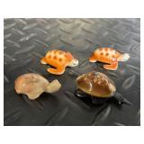 Assorted Mini Turtle Figurines - 40+ Plastic & Metal Turtles