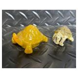 Solar Powered Mosaic Turtle Lamp - 2 Lights, Includes Rechargeable Battery, Assorted Tiny Turtles