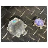 Solar Powered Mosaic Turtle Lamp - 2 Lights, Includes Rechargeable Battery, Assorted Tiny Turtles