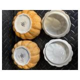 Fitz & Floyd Classics Action Microwave Collection Pumpkin & Strawberry Ceramic Casserole Set - 4-Piece