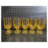 Amber Glass Goblets - Assorted Tall & Coupe Styles