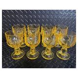 Amber Glass Goblets - Assorted Tall & Coupe Styles