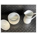 Noritake Samara 6422 Dinnerware Set - Teapot, Creamer, Sugar, Cups & Plates (Japan)