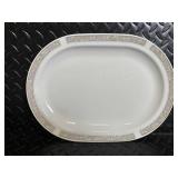 Centra Pastel Border Dinnerware Set - Mugs, Plates, Bowls & Oval Platter