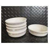 Centra Pastel Border Dinnerware Set - Mugs, Plates, Bowls & Oval Platter