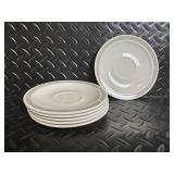 Centra Pastel Border Dinnerware Set - Mugs, Plates, Bowls & Oval Platter