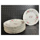 Royal Kensington Collection Floral China Dinnerware Set with Teapot - Pink Roses