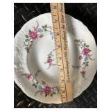 Royal Kensington Collection Floral China Dinnerware Set with Teapot - Pink Roses