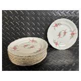 Royal Kensington Collection Floral China Dinnerware Set with Teapot - Pink Roses