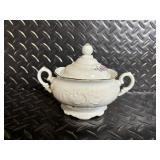 Royal Kensington Collection Floral China Dinnerware Set with Teapot - Pink Roses