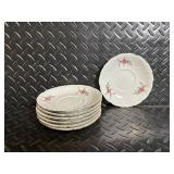 Royal Kensington Collection Floral China Dinnerware Set with Teapot - Pink Roses