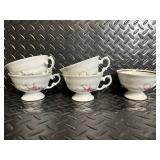 Royal Kensington Collection Floral China Dinnerware Set with Teapot - Pink Roses