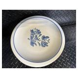 Blue Floral Ceramic Dinnerware Set with Teapot, Mugs, Plates & Butter Dish