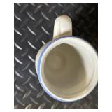 Blue Floral Ceramic Dinnerware Set with Teapot, Mugs, Plates & Butter Dish