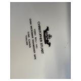 Christopher Stuart Fine China Dinnerware - Floral Border with Green Vine Pattern