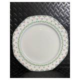 Christopher Stuart Fine China Dinnerware - Floral Border with Green Vine Pattern