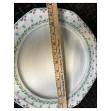 Christopher Stuart Fine China Dinnerware - Floral Border with Green Vine Pattern