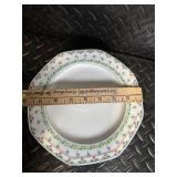 Christopher Stuart Fine China Dinnerware - Floral Border with Green Vine Pattern