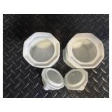 Christopher Stuart Fine China Dinnerware - Floral Border with Green Vine Pattern