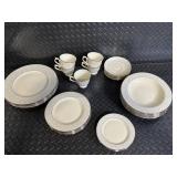 Lenox Ambassador Collection Pearl Innocence Dinnerware Set - Made in USA