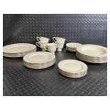 Lenox Ambassador Collection Pearl Innocence Dinnerware Set - Made in USA