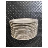 Noritake Ivory China Adagio 7237 Dinnerware Set - Floral Border with Cups & Saucers (Japan)