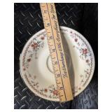 Noritake Ivory China Adagio 7237 Dinnerware Set - Floral Border with Cups & Saucers (Japan)