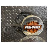 Harley-Davidson Diamond Plate Lunch Box Set with Biker Brew Coffee Can & Round Tin