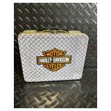 Harley-Davidson Diamond Plate Lunch Box Set with Biker Brew Coffee Can & Round Tin