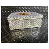 Harley-Davidson Diamond Plate Lunch Box Set with Biker Brew Coffee Can & Round Tin