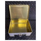 Harley-Davidson Diamond Plate Lunch Box Set with Biker Brew Coffee Can & Round Tin