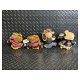 Harley-Davidson Bean Bag Plush Monkey Set (4-Pack) - Official Licensed, Clutch Carbo & Tanker