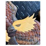 Harley-Davidson Eagle Wall Plaque - Carved Wood Decor