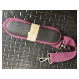 Pink Croc-Trim Rolling Cosmetic Case On Wheels