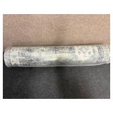 8Ft Blue And White Runner Rug