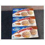 3 Boxes Of Hostess Iced Cinnamon Rolls
