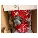 Large Outdoor Merry Christas Ornaments with Color Changing LED Lights