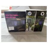 2x Solar Bug Zapper LED & UV Light