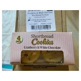 12x 4pk Cranberry & White Chocolate Shortbread Cookies