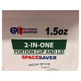 6x 50ct Sleeves 2-in-one 1.5oz Portion Cup & Attached Lid