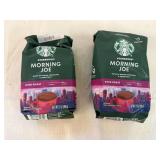 SSS. 2x12oz Starbucks Morning Joe-Dark Roast