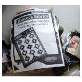 Unfinished Quilt Top w/ Directions, Extra Pieces & Templates