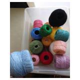 Bin of Mercerized Cotton Crochet Threads