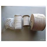 (5) Rolls of Cotton Cording, Binding, Elastic Edging
