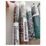 (5) New Glass Seed Beads Tubes